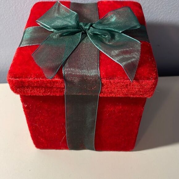 Vintage Mercury Glass Frosted Cap Ball Christmas Ornament Shiny Brite with velve - Picture 6 of 6